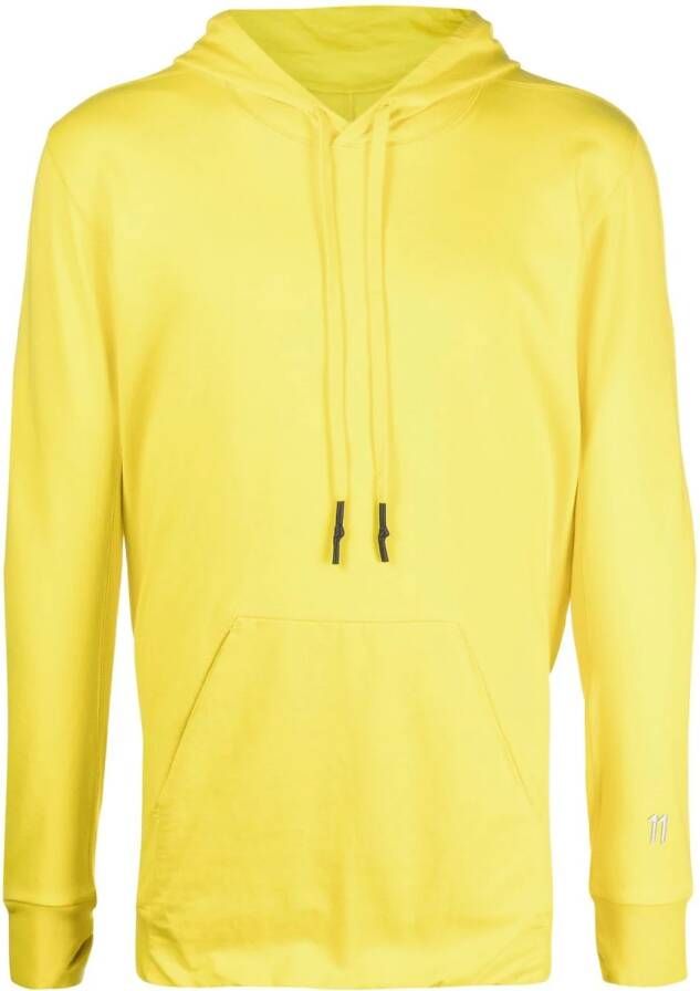 11 By Boris Bidjan Saberi Hoodie van katoenmix Geel