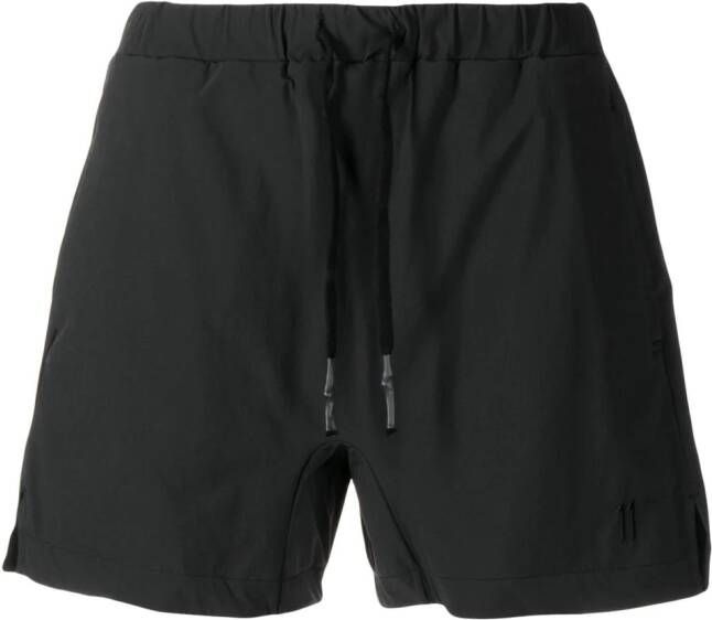 11 By Boris Bidjan Saberi Shorts met geborduurd logo Zwart