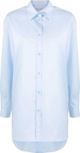 12 STOREEZ Button-up blouse Blauw