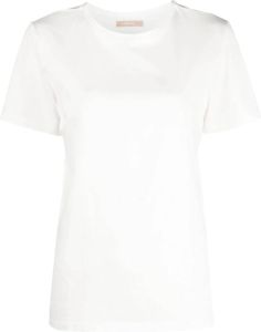 12 STOREEZ Katoenen T-shirt Wit