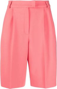 12 STOREEZ Shorts met geplooid detail Roze