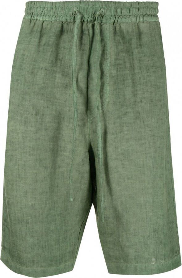 120% Lino Shorts met trekkoord Groen