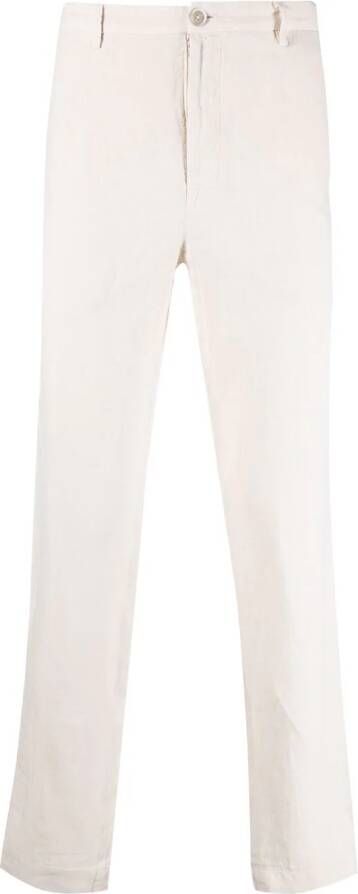 120% Lino Straight broek Beige