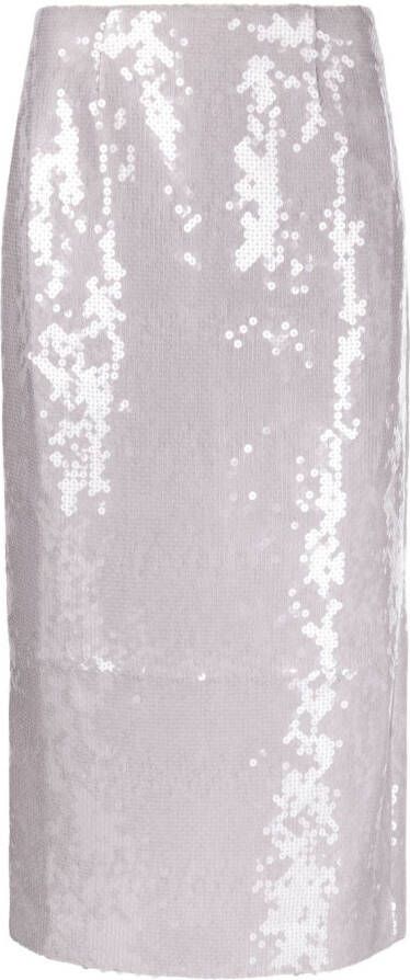 16Arlington Midi-rok met pailletten Paars
