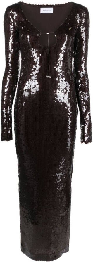 16Arlington Maxi-jurk met pailletten Bruin