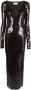 16Arlington Maxi-jurk met pailletten Bruin - Thumbnail 1