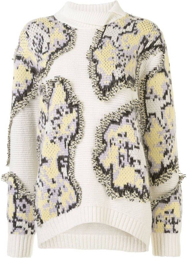 3.1 Phillip Lim Abstracte trui Wit