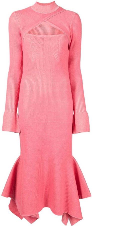 3.1 Phillip Lim Geribbelde jurk Roze
