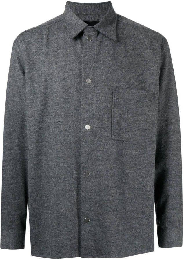 3.1 Phillip Lim Flanellen overhemd Grijs