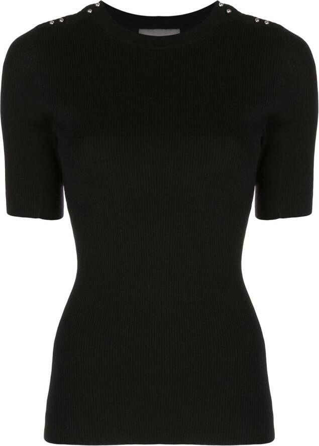 3.1 Phillip Lim Geribbeld T-shirt Zwart