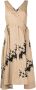 3.1 Phillip Lim Wikkeljurk met print Bruin - Thumbnail 1