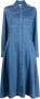 3.1 Phillip Lim Midi-jurk met contrasterende stiksels Blauw - Thumbnail 1