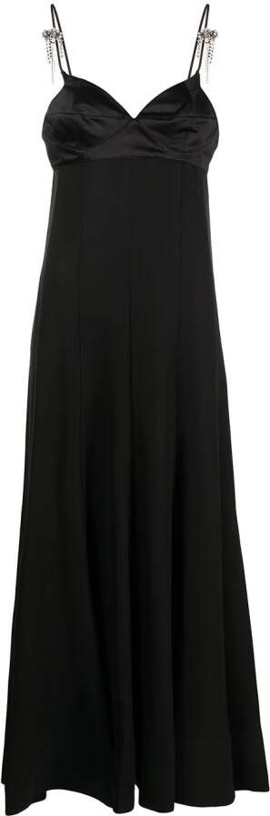 3.1 Phillip Lim Midi-jurk verfraaid met kristallen Zwart