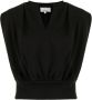 3.1 Phillip Lim French Terry mouwloze top Zwart - Thumbnail 1