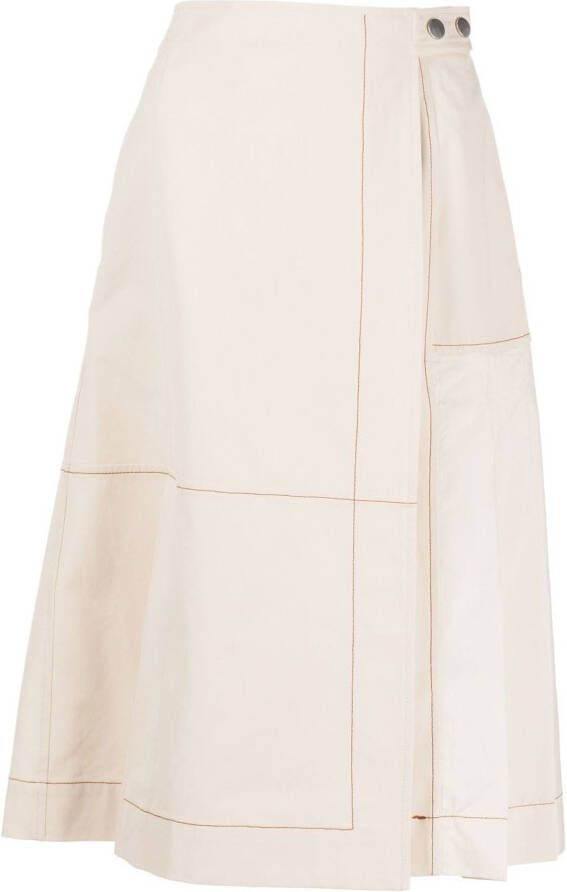 3.1 Phillip Lim Midi-plooirok Beige