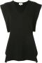 3.1 Phillip Lim T-shirt met V-hals Zwart - Thumbnail 1