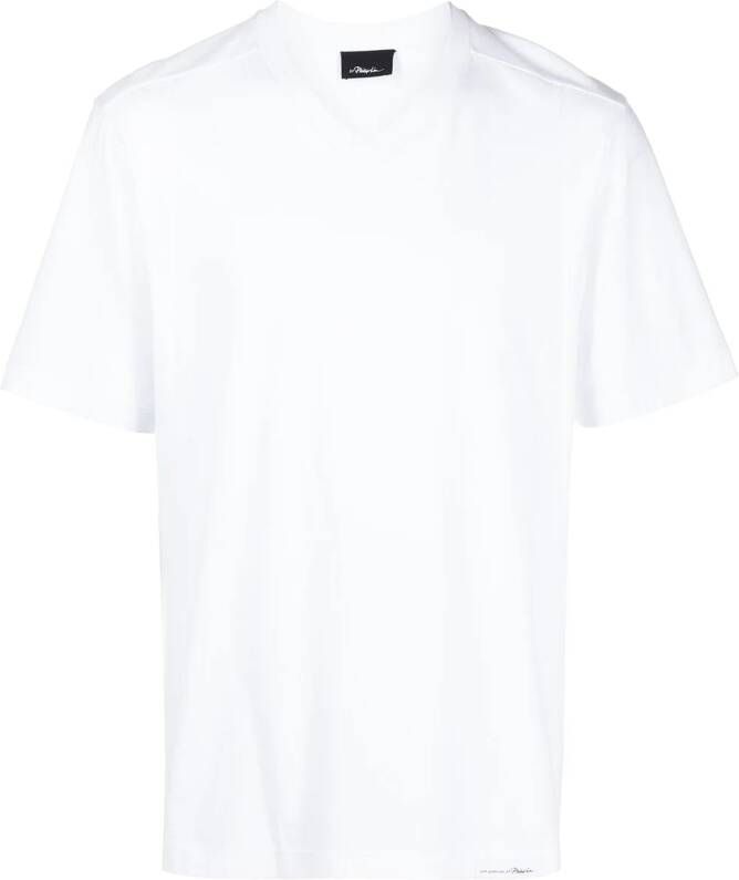 3.1 Phillip Lim T-shirt met V-hals Wit