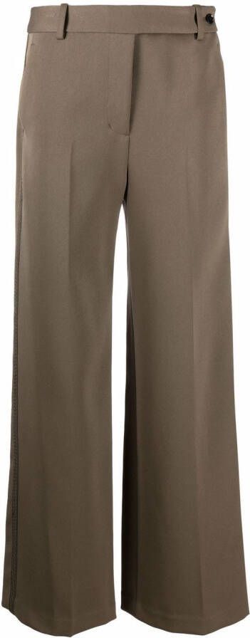 3.1 Phillip Lim wide-leg side-stripe trousers Bruin