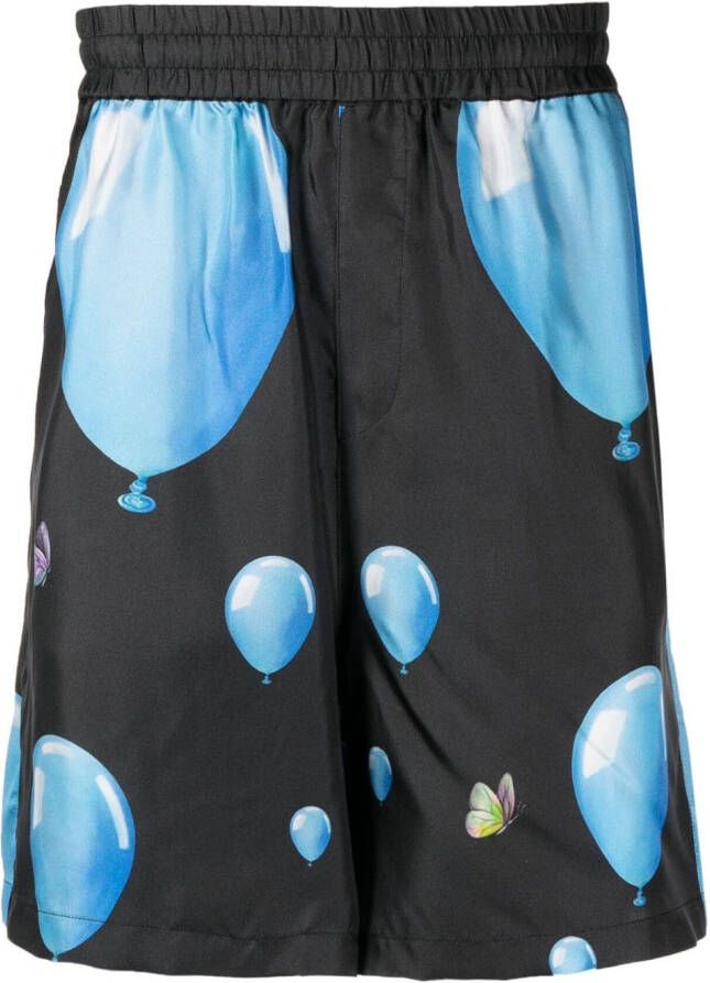 3PARADIS Zijden bermuda shorts Zwart