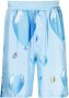 3PARADIS Zijden shorts Blauw - Thumbnail 1