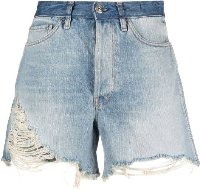 3x1 Denim shorts Blauw