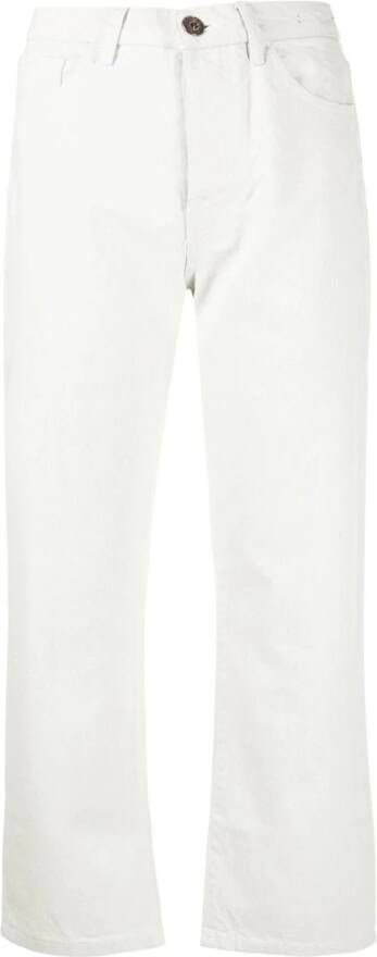3x1 Cropped jeans Beige
