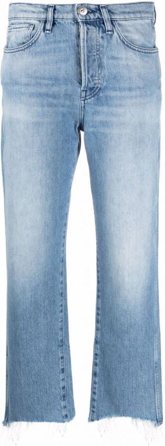 3x1 Cropped jeans Blauw