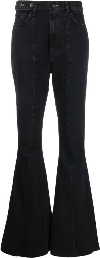 3x1 Flared jeans Zwart