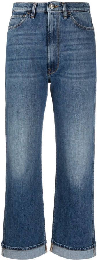 3x1 Straight jeans Blauw