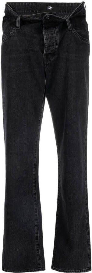 3x1 Straight jeans Zwart