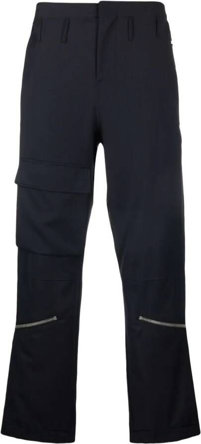 424 Broek met ritsdetail Blauw