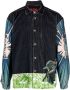 424 Shirtjack met print Zwart - Thumbnail 1
