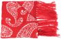 424 Sjaal met paisley-print Rood - Thumbnail 1