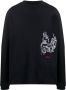 424 Sweater met borduurwerk Zwart - Thumbnail 1