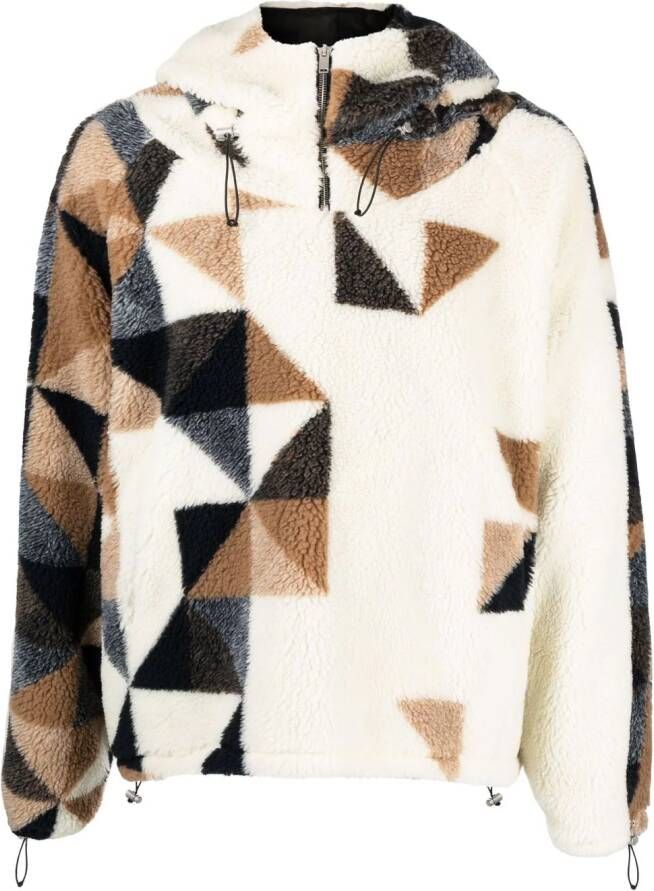 424 Sweater met geometrisch detail Beige