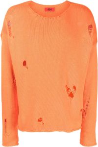 424 Sweater met ronde hals Oranje