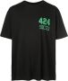 424 T-shirt met logo Zwart - Thumbnail 1