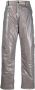 44 LABEL GROUP Blow Out straight broek Grijs - Thumbnail 1
