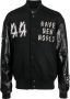 44 LABEL GROUP Bomberjack met logopatch Zwart - Thumbnail 1