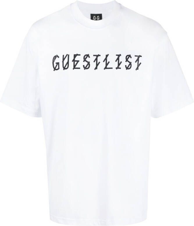 44 LABEL GROUP T-shirt met print Wit