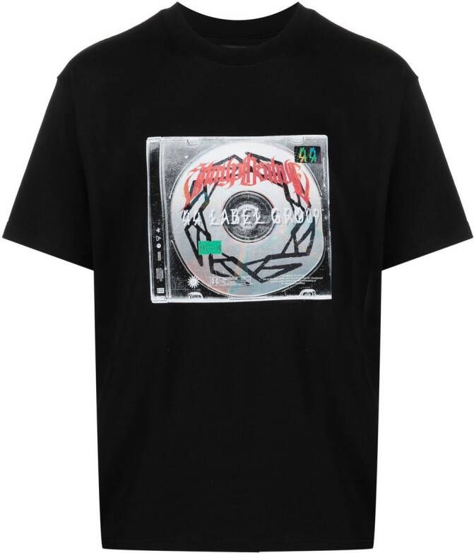 44 LABEL GROUP T-shirt met print Zwart
