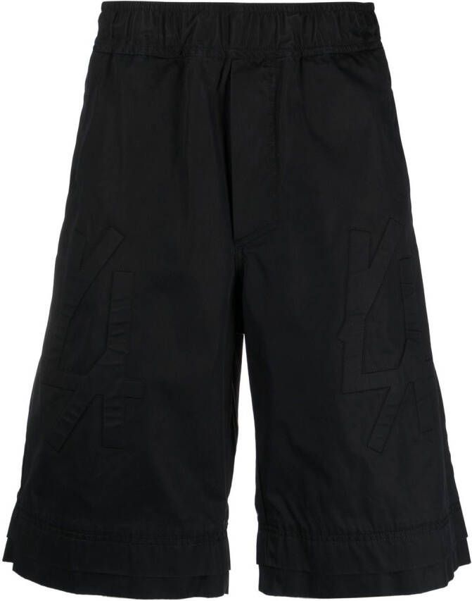 44 LABEL GROUP Knielange shorts Zwart