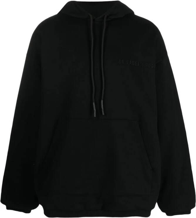 44 LABEL GROUP Sweater met geborduurd logo Zwart