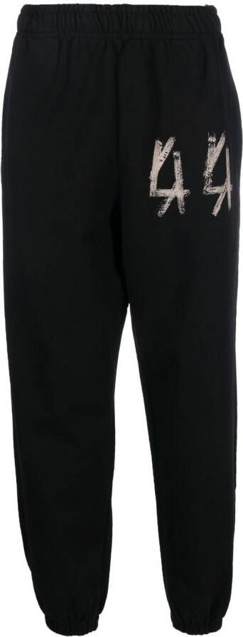 44 LABEL GROUP Trainingsbroek met logoprint Zwart