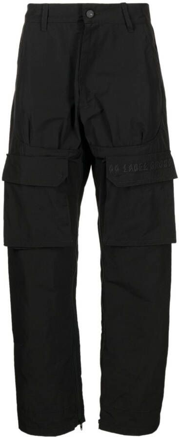 44 LABEL GROUP Broek met meerdere zakken Zwart
