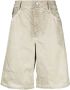 44 LABEL GROUP Shorts met logopatch Beige - Thumbnail 1