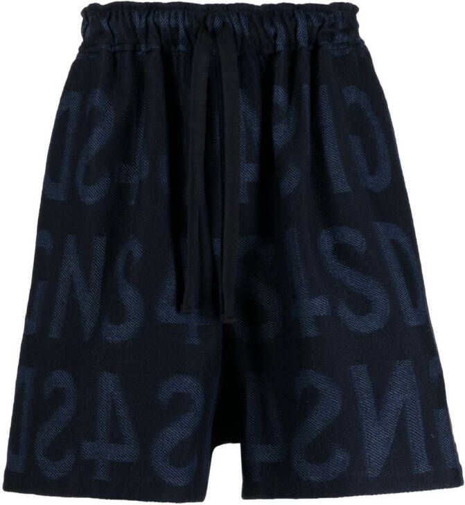 4SDESIGNS Bermuda shorts Blauw
