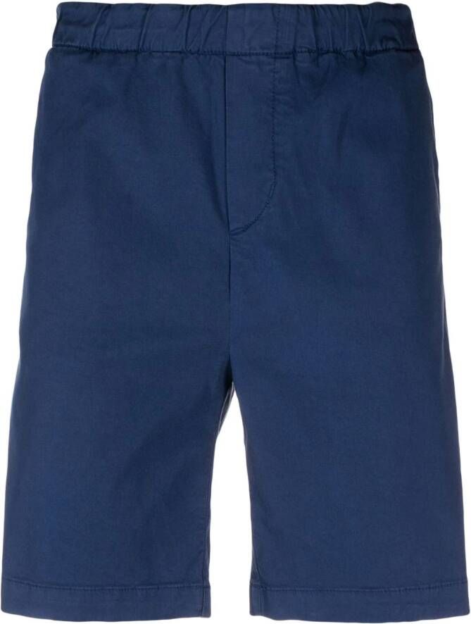 7 For All Mankind Bermuda shorts met logopatch Blauw