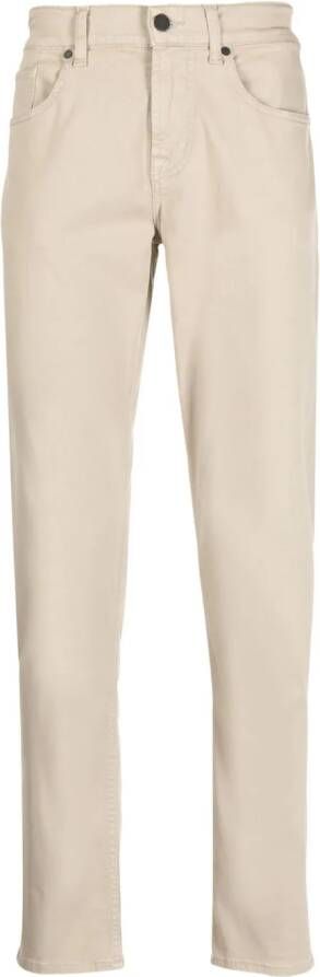 7 For All Mankind Broek met logopatch Bruin