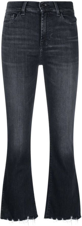 7 For All Mankind Cropped jeans Zwart